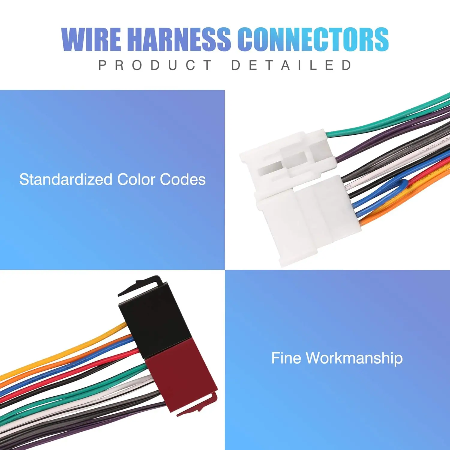 Car Stereo Wire Harness, Radio Wiring Harness Connectors Adapter for Toyota Tacoma 2005-2020, RAV4 1994-2020 etc