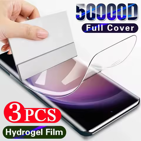 3Pcs Hydrogel Film For Samsung S8/S9/S10E/S10+/S10 5G/S20/S20+/S21/S21+ Protective Film S22/S22+/S23+/S23 Ultra Soft Full Cover