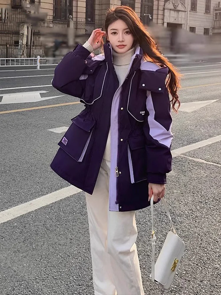Winter 2026 Women's New Style down Jacket Quilted Cotton Warm Coat Waist-Cinching Parka High-End Feeling Commute Korean Style
