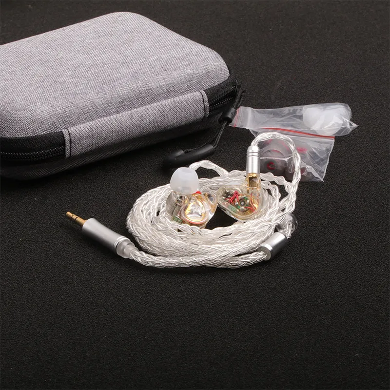 10 units circle iron earphones 4 moving iron 1 moving coil performance live broadcast Karaoke monitor earphone monitor fever DIY