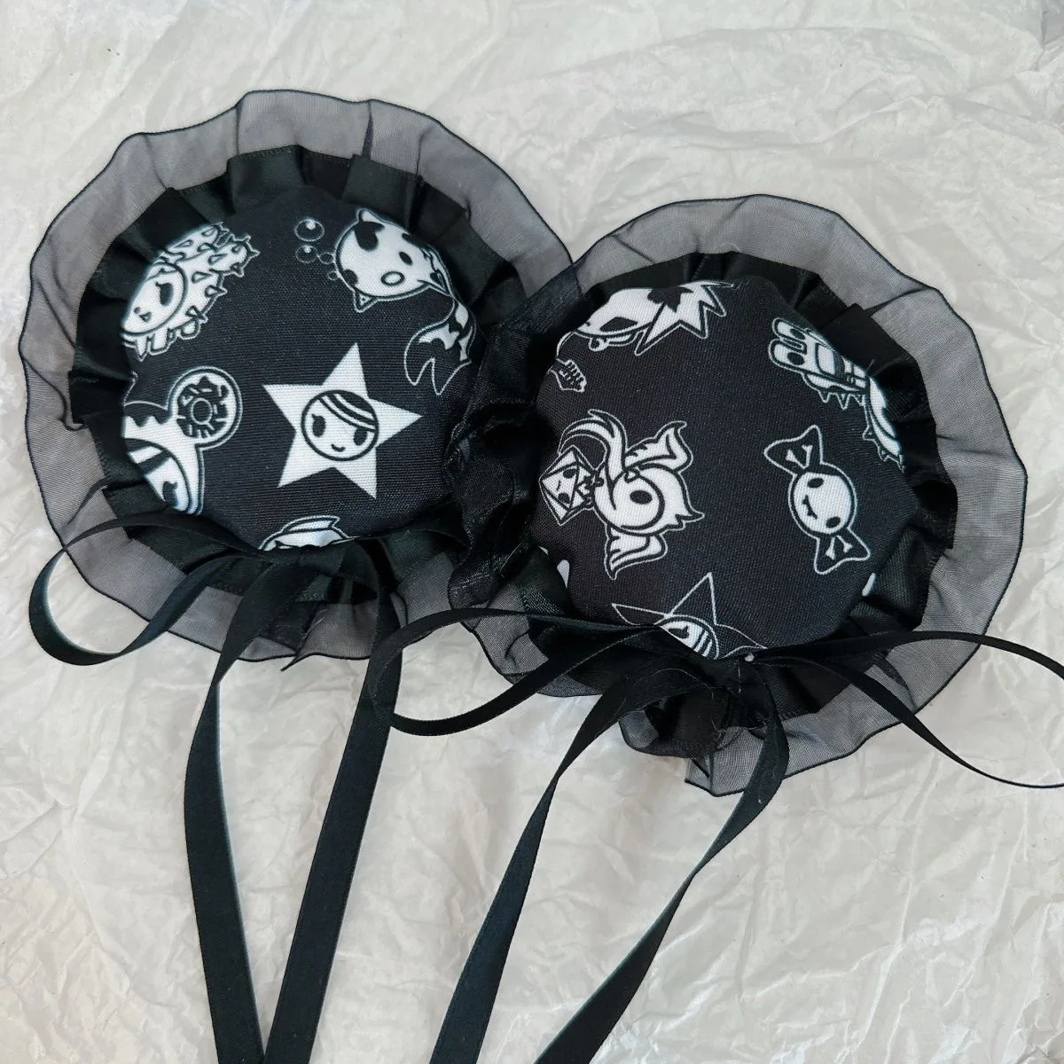 Harajuku Hair Clips Women's Japanese Style Cute Anime Headwear Y2K Gothic Hairpins Girls Bun Headpiece Lolita Accessories