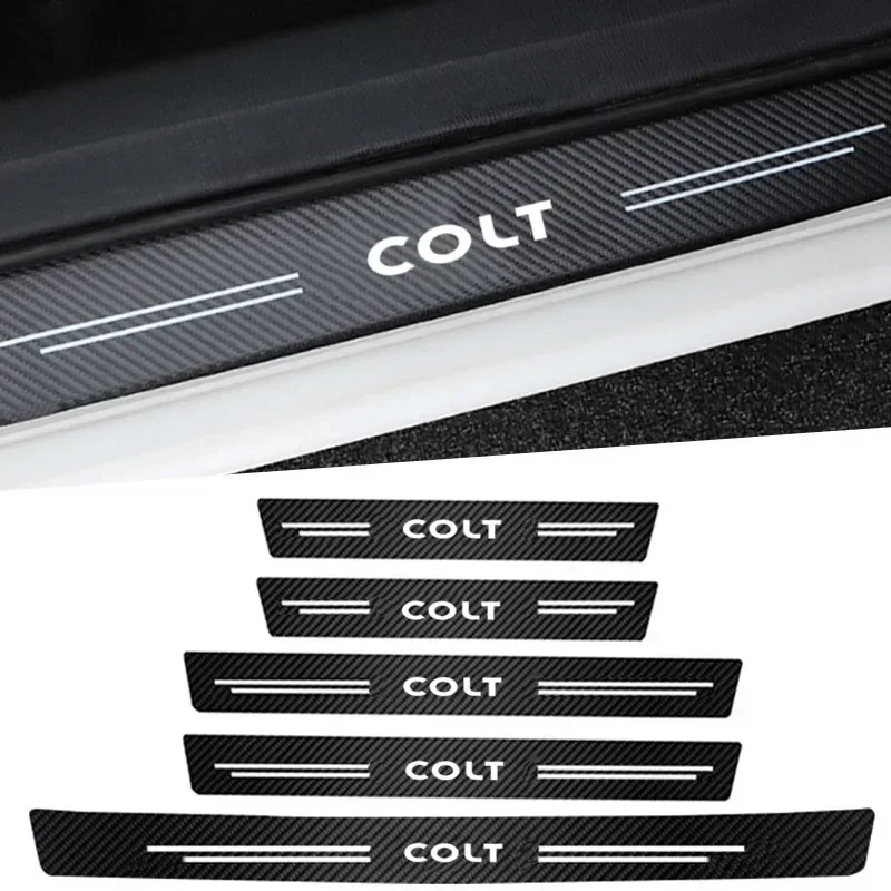 

Mitsubishi Colt Carbon Fiber Car Door Sill Protector Stickers Anti-Scratch Threshold Guard