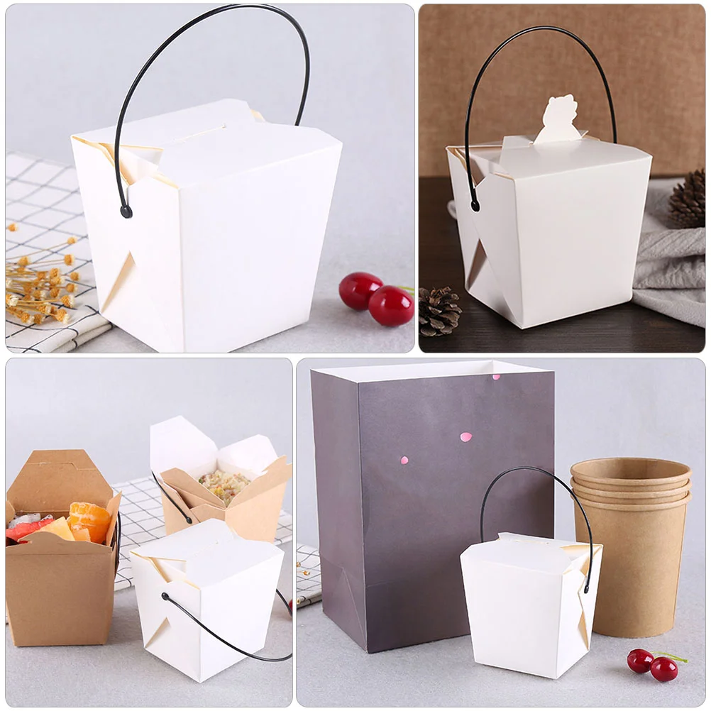 Boxes Box Food Take Out Paper Containers Fried Chinese Chicken Plastic Packaging For Food French Go Lunch To Container Fries