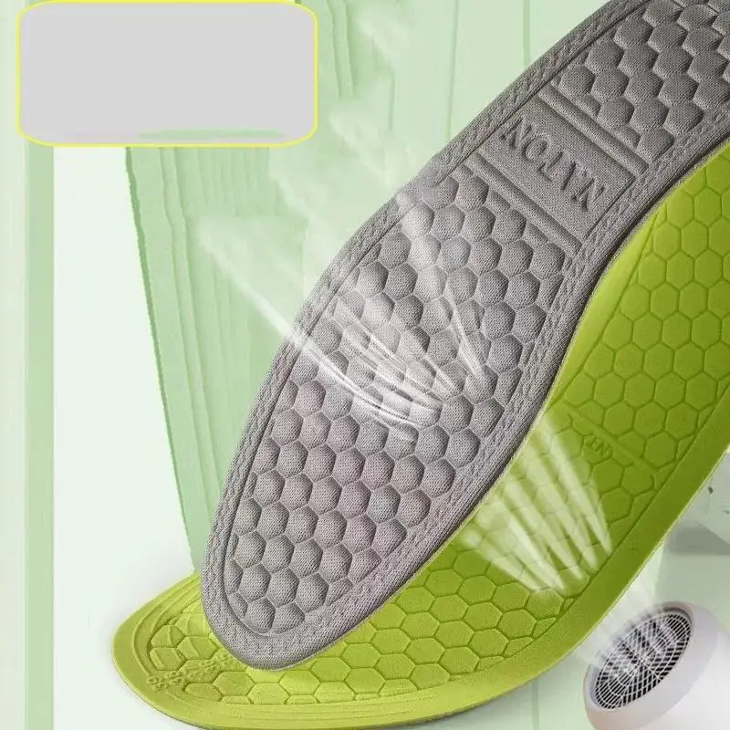 1Pair EVA Sports Insole For Shoes Soft Shock-Absorbing Breathable Deodorant Insoles For Feet Shoe Sole Running Template Unisex