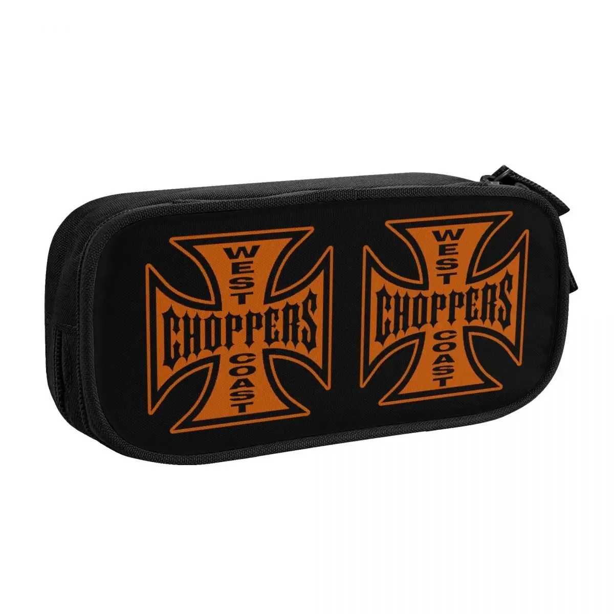 West Coast Cross Choppers Pencil Case for Boy Girl Large Capacity Pen Box Bag School Accessories