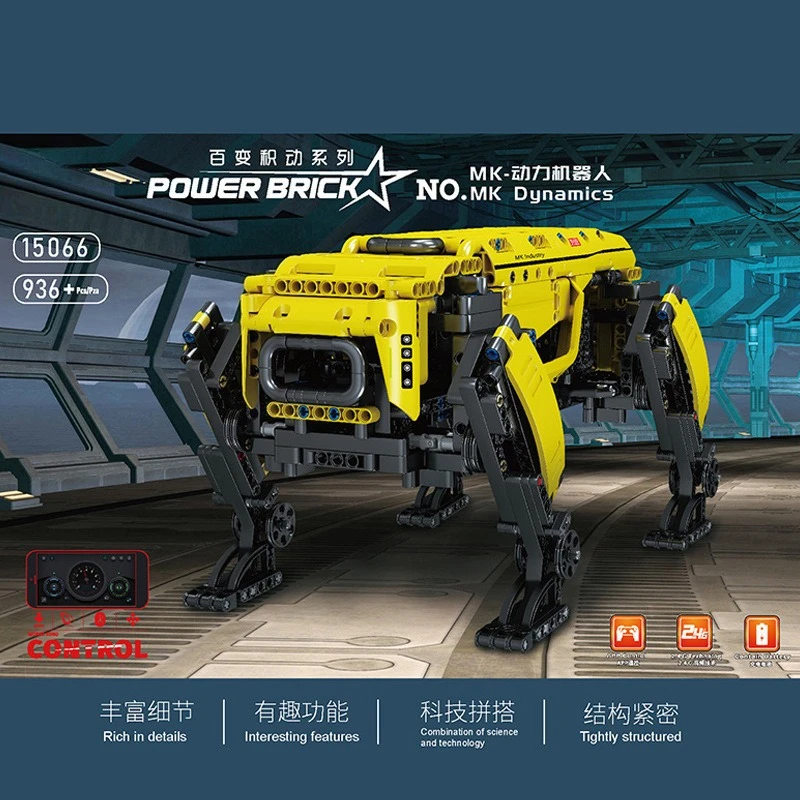 

Mechanical Dog DIY APP Remote Control Programming Robot Building Blocks toys Learning and Experience birthday gift