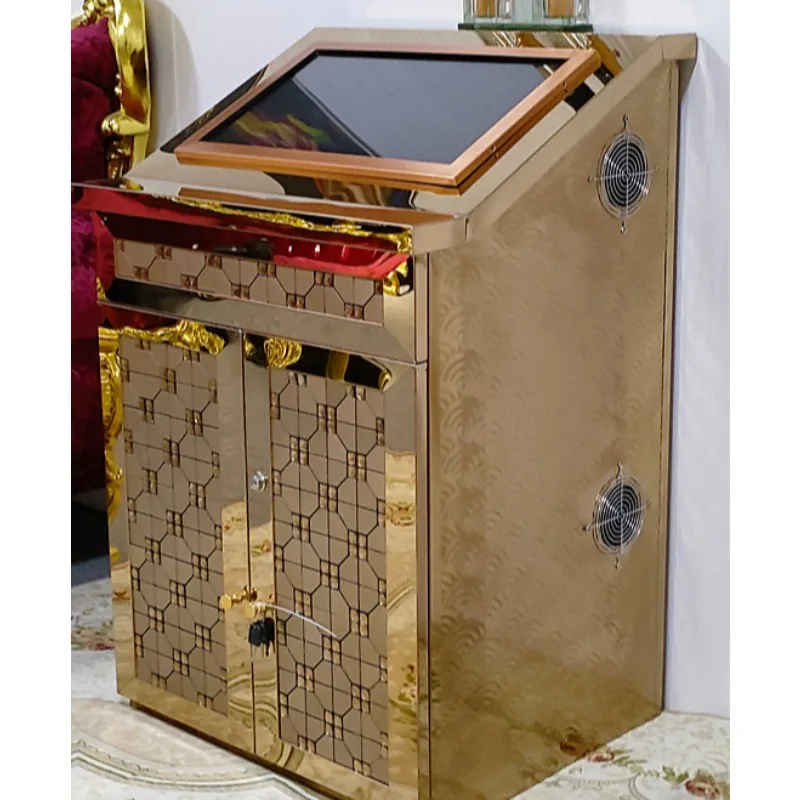 

Мебель для малогабаритных квартир: стальной встроенный шкаф, стол для заказа товаров, стол для педикюра, караоке-шкаф на заказ.