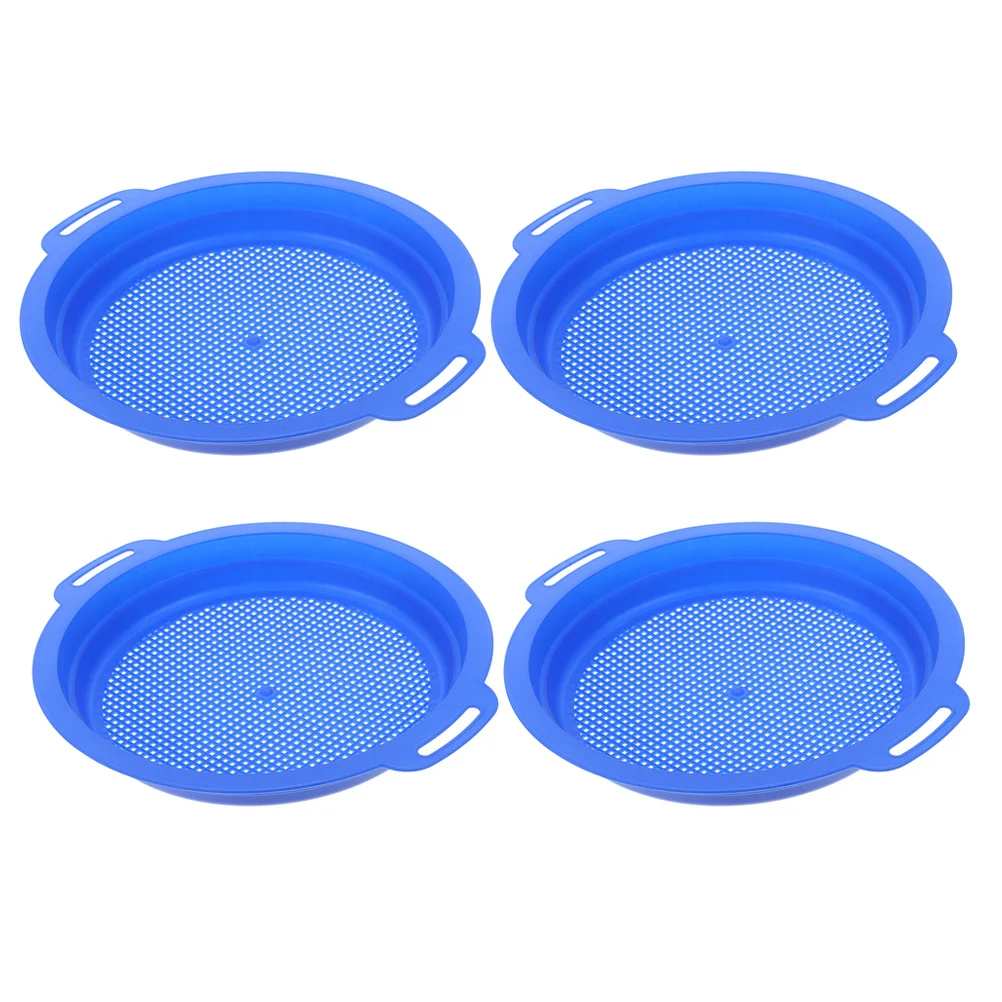 

4pcs Children'S Sand Sieve Plastic Beach Sifting For Kids Durable Sandbox Play Outdoor Travel Party Sand Sifters Sieve For Beach