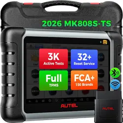 Autel MaxiCOM MK808S-TS OBD2 Scanner Bidirectional OE-Level TPMS Programming OBD2 Bluetooth Scanner Automotive Diagnostic Tools