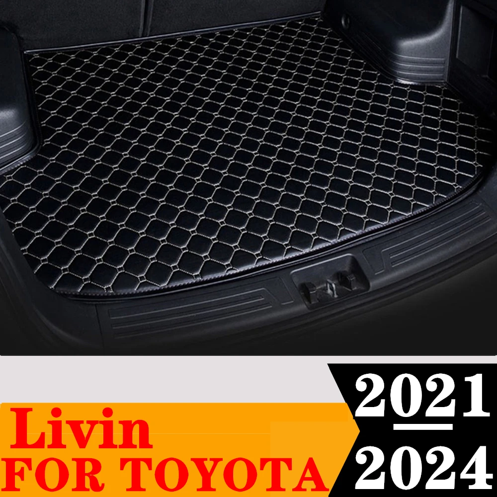 Car Trunk Mat For Toyota Livin 2024 2023 2022 2021 Rear Cargo Liner Boot Tray luggage Protect Pad Carpet Interior Vehicles Parts