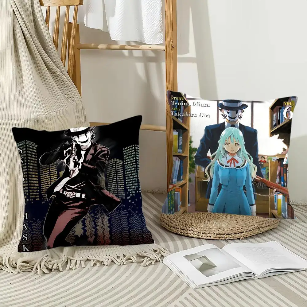 High-Rise Invasion cool Anime Cushion Cover Pillow Case Short Plush Square Throw Pillow Covers Pillowcase Sofa Home Decor Gift