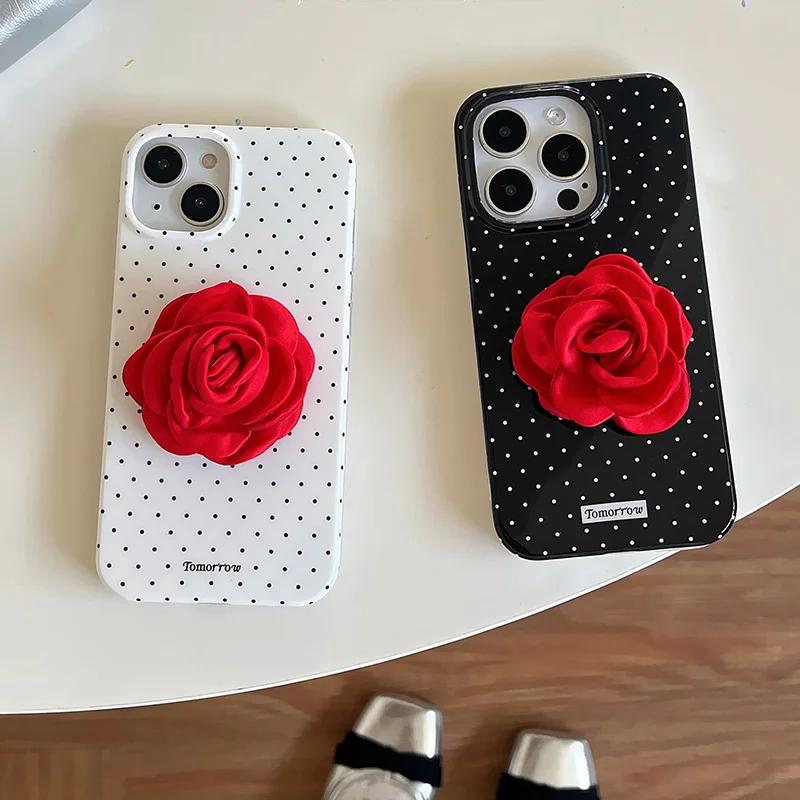 

Модный милый мультяшный романтический цветок розы аксессуары для смартфонов Универсальный держатель кольцо на палец Обложка Кронштейн