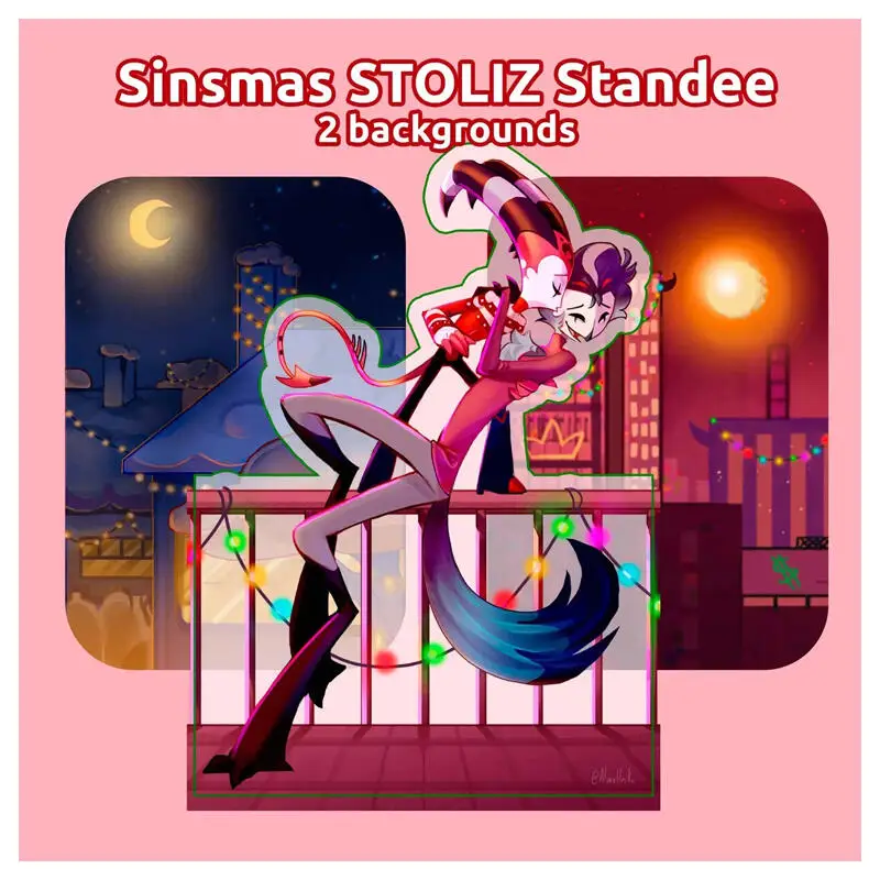 Palancas acrílicas coleccionables de Personaje de Anime de 15Cm para Hotel Hazbin, regalo exquisito, Hotel Hazbin, The Vees Standee Lucifer