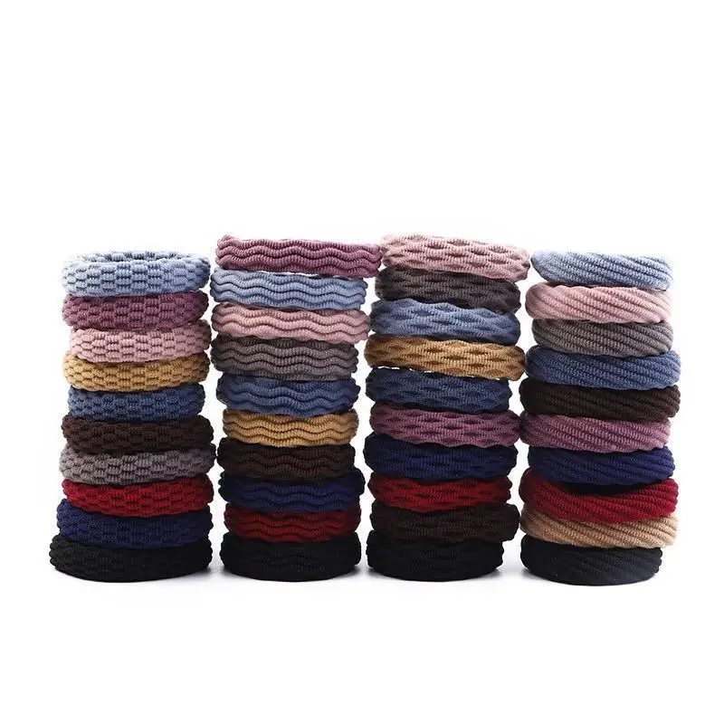 20 sztuk kobiety dziewczęta proste podstawowe elastyczne opaski do włosów krawaty Scrunchie kucyk Holder opaski gumowe modna opaska na głowę akcesoria do włosów