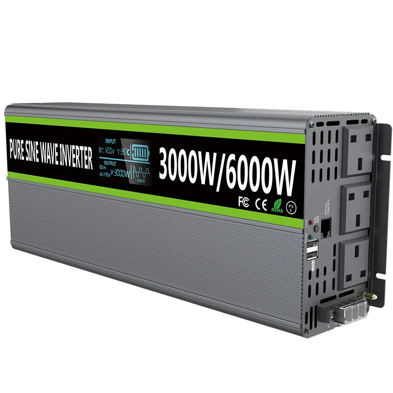Suyeego 500w 1kw 2kw 3kw 5kw 6kw inversor de potência 24v 110v 12v a 220v inventor fora da rede solar inversor de onda senoidal pura
