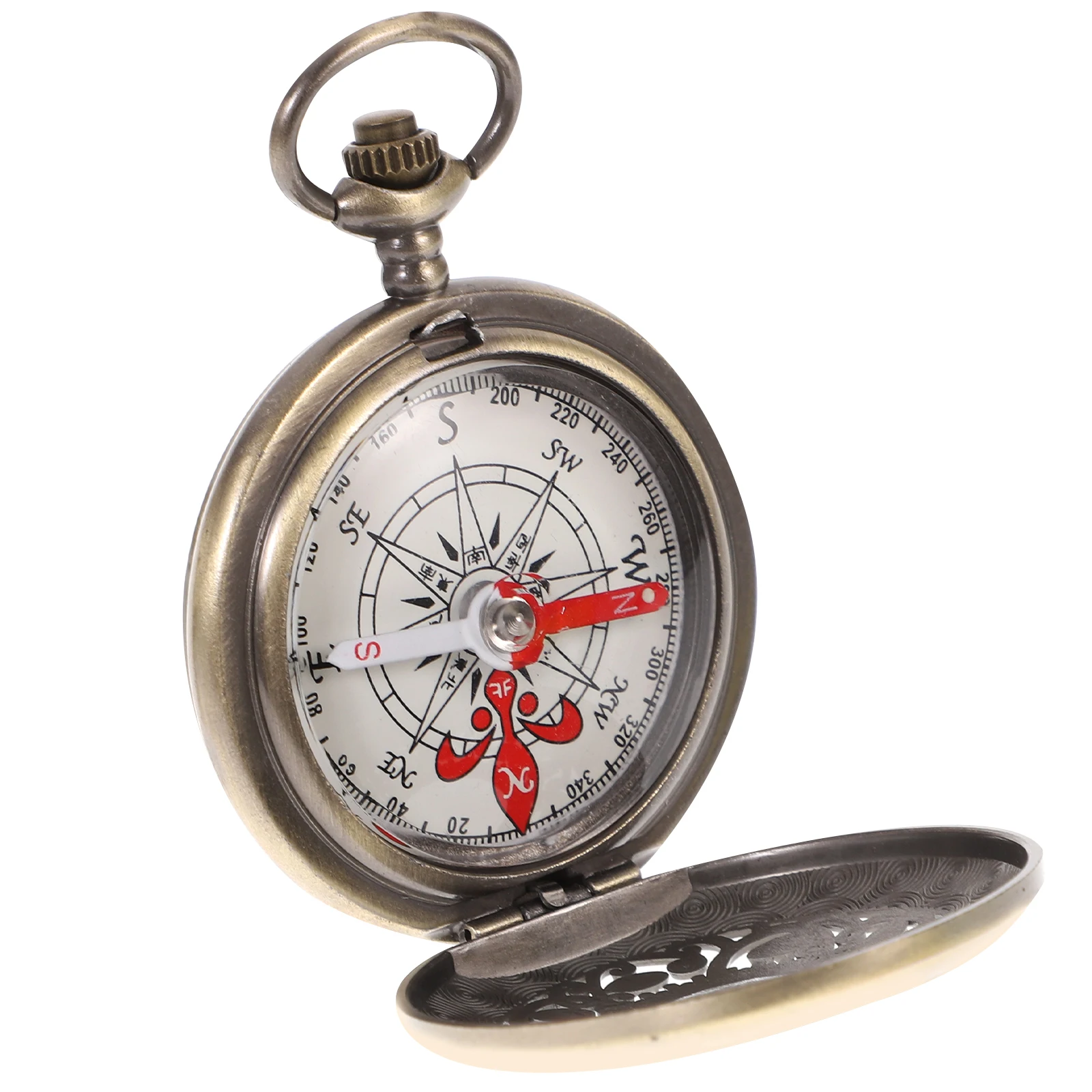 

Vintage Style Metal Compass For School Math Outdoor Hiking Survival Camping Portable Navigation Tool Accurate Drafting