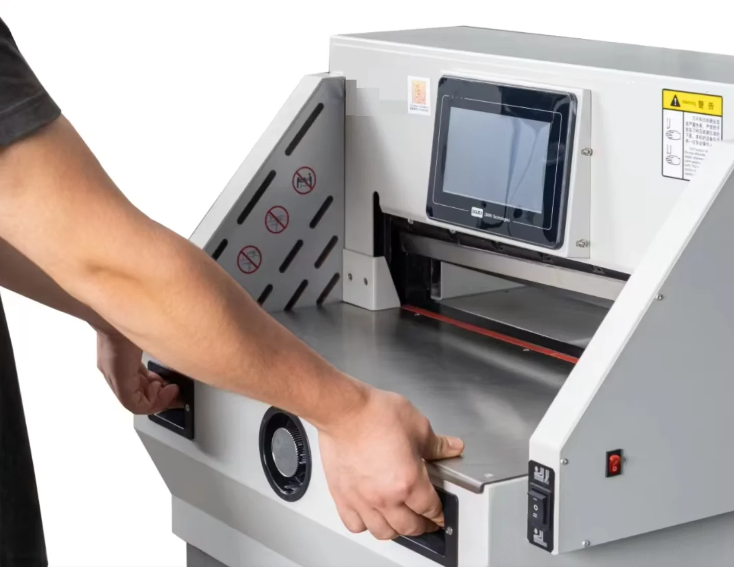 Fotografia 3: Cortadora de Papel Automática E460T Máquina de Corte de Papel com Largura de Corte de 460mm 18 Polegadas Preço