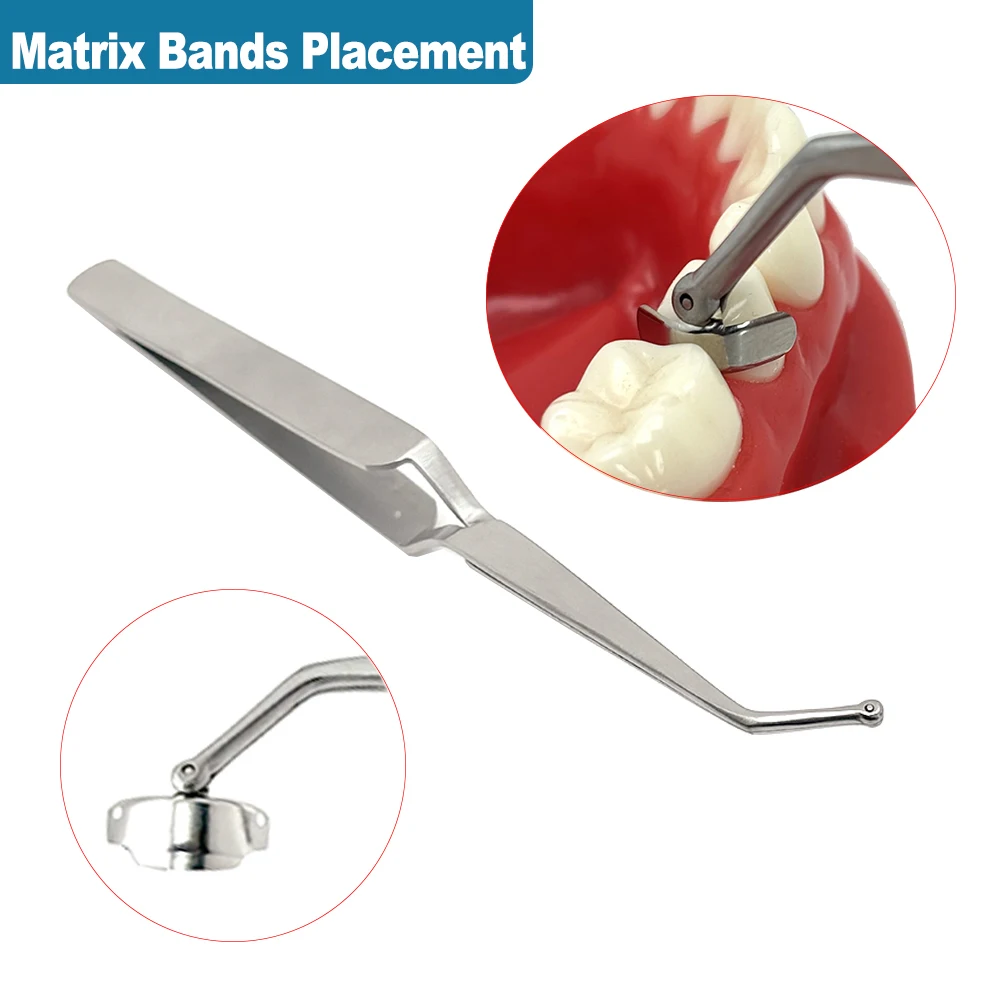 Tandheelkundige Matrix Bands Sectionele Matrix Systeem Metalen Matrices Klemring Interdentale Adaptieve Composiet Wedge Tandheelkunde Gereedschap