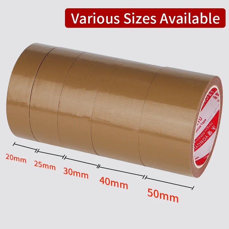 High adhesive strength cloth tape brown single-sided tape waterproof windproof thickened repair wear-resistant tape