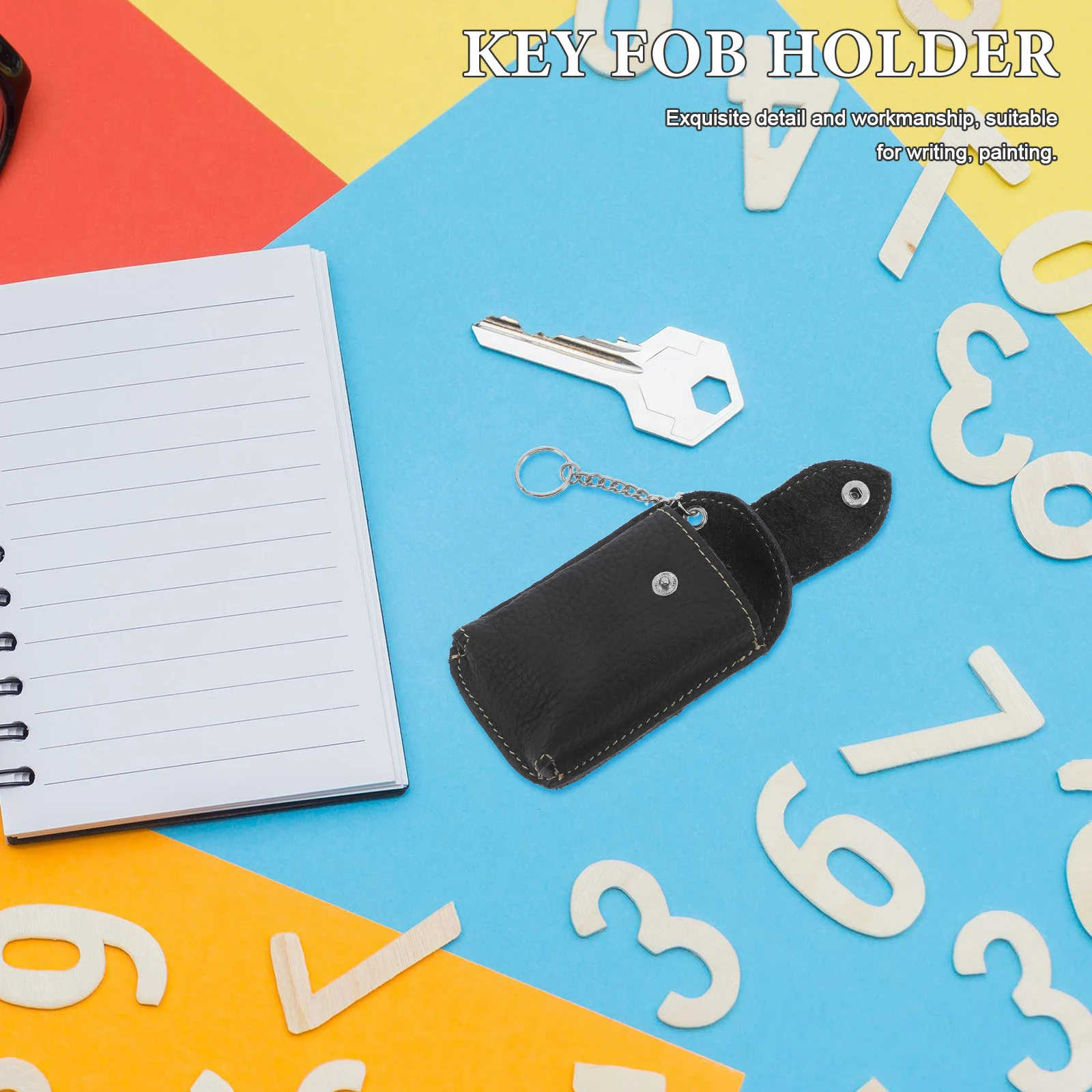 

Car Key Fob Cover Durable Key Holder Case Clasp Closure Lightweight Protector for Car Keys Change Cards Cables