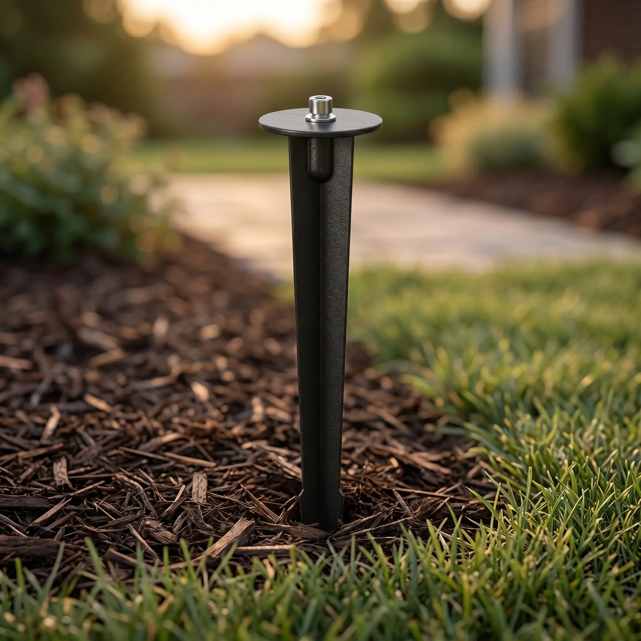 Solar Light Replacement Stakes 6 Pack 8 Point 27 Inch Aluminum Ground Spikes for Outdoor Garden Path Lighting