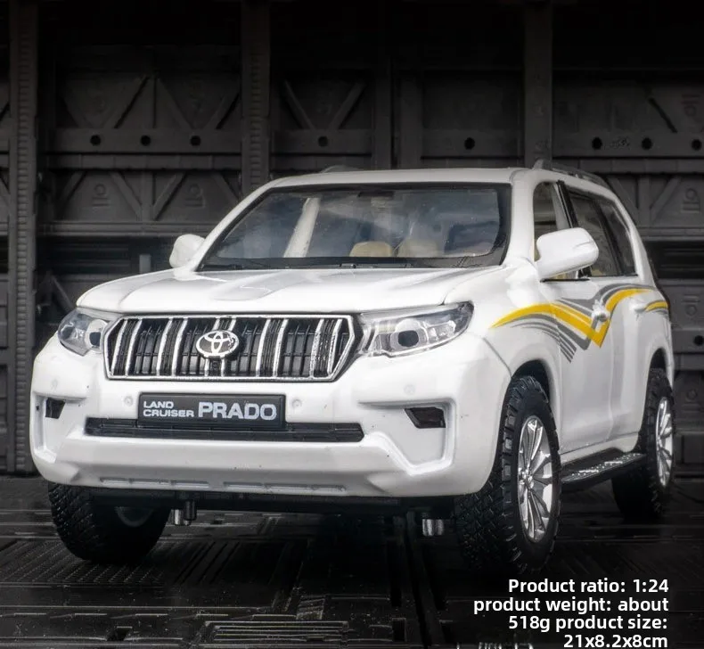 

1:24 имитация сплава, модель внедорожника, орнамент, звук и свет, металлическая игрушечная машина, подарок, литая под давлением модель автомобиля из сплава, коллекционная модель