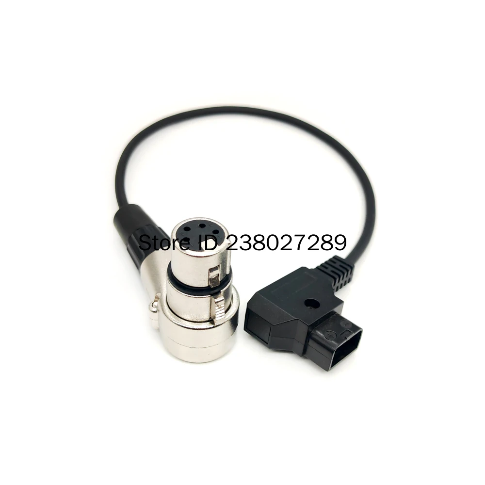 Dtap to XLR 4 Pin Female Power Cable for Sony Venice F55 SXS Canon C500 Panasonic Camera, LED Light DSLR Camcorder BMSC TVLogic