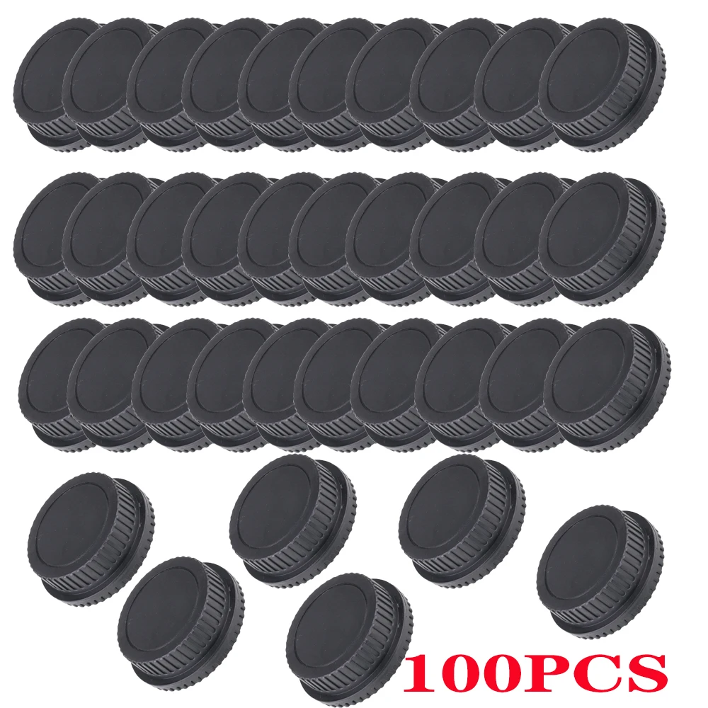 100 Pcs Camera Body Cover /Lens Rear Cap For Canon EOS 5D Mark IV III II 6D II 90D 80D 70D 800D 750D EF Mount  DSLR Accessories