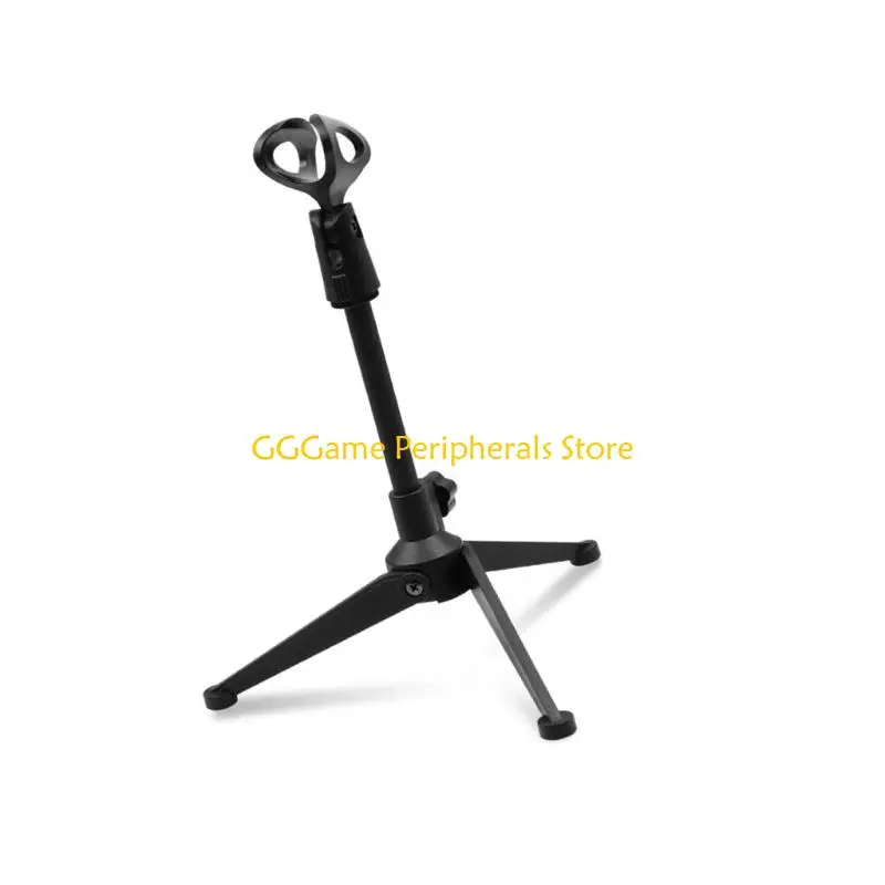 U55B Portable Mic Stand With Flexible Arm Secure Clamp Fit for 30-40mm USB Wireless Microphones For Homes Office Use