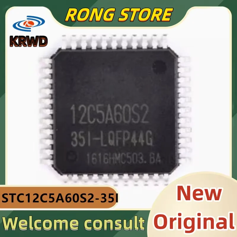 5PCS 89C52RC-40I-LQFP-44 New and Original Chip IC STC89C52RC-40I-LQFP-44 STC89C52RC-40I Microcontroller MCU