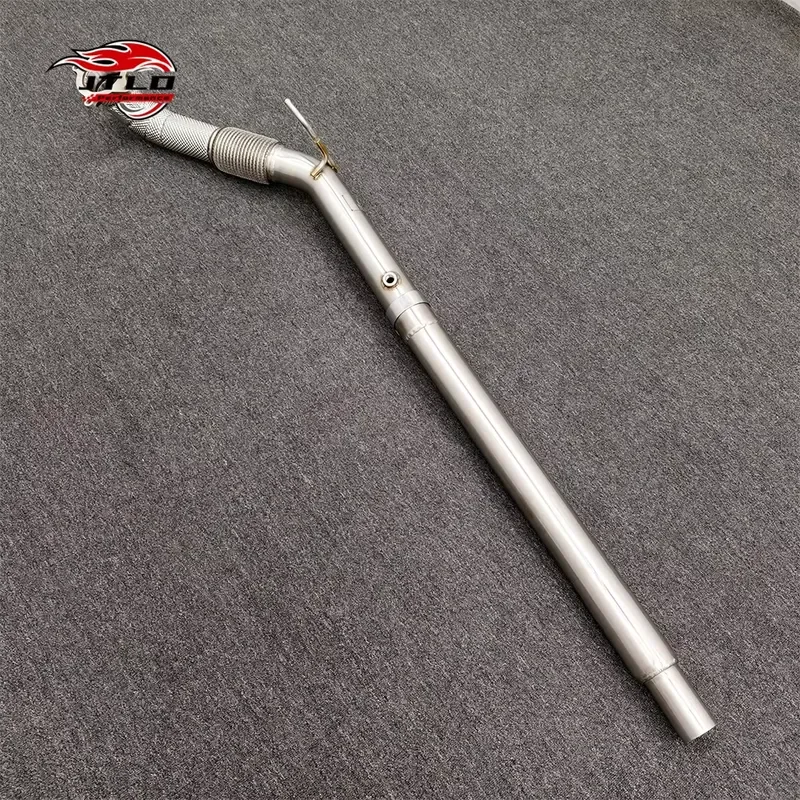 High Flow Stainless Steel Exhaust Downpipe for TT TTS MK3 8S 2.0T TFSI 2015+ Smooth Pipe Design Front Exhaust Pipe