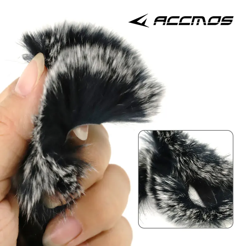 2Pcs Rabbit Hair Bow String Stabilizer Damper for Archery Hunting Vibration Dampener Accessories