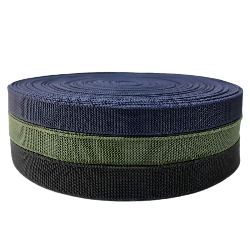 5 Yards/10 Yards 25mm Heavy Webbing Polypropylene 2.5mm Thickness Outdoor Use Dog Collar and Leash DIY Backpack Belt Strap