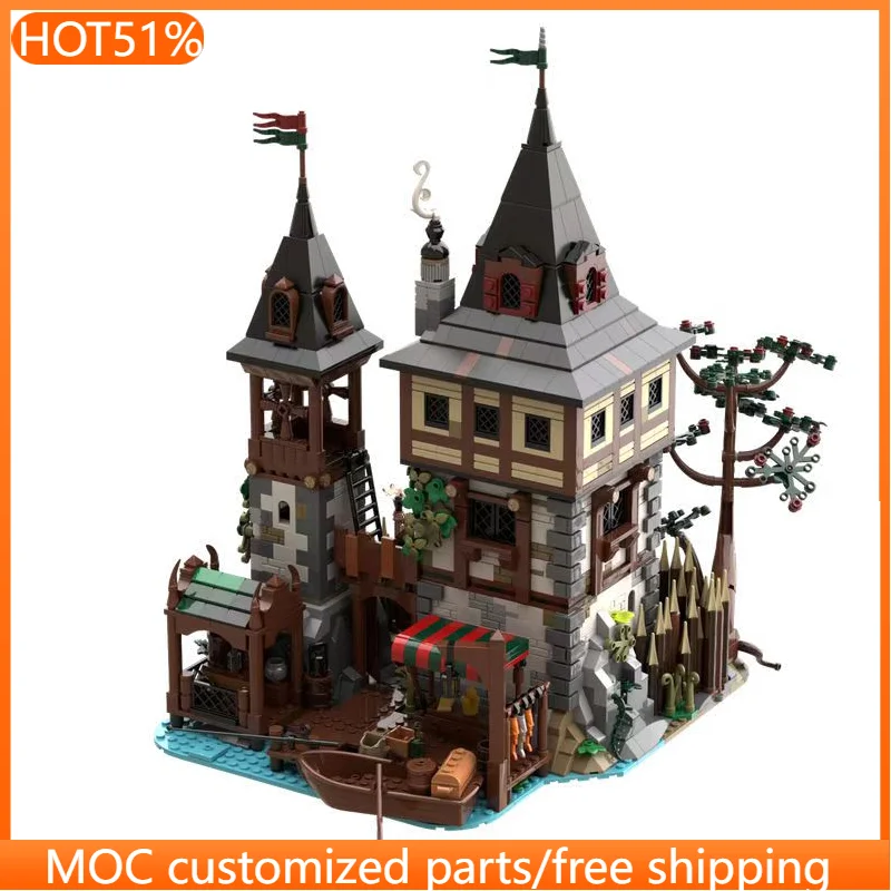 3137 PCS Medieval Bear Lord`s MOC Customize Modular Building Block Educational Design Kids Technology DIY Festival Toy Gift