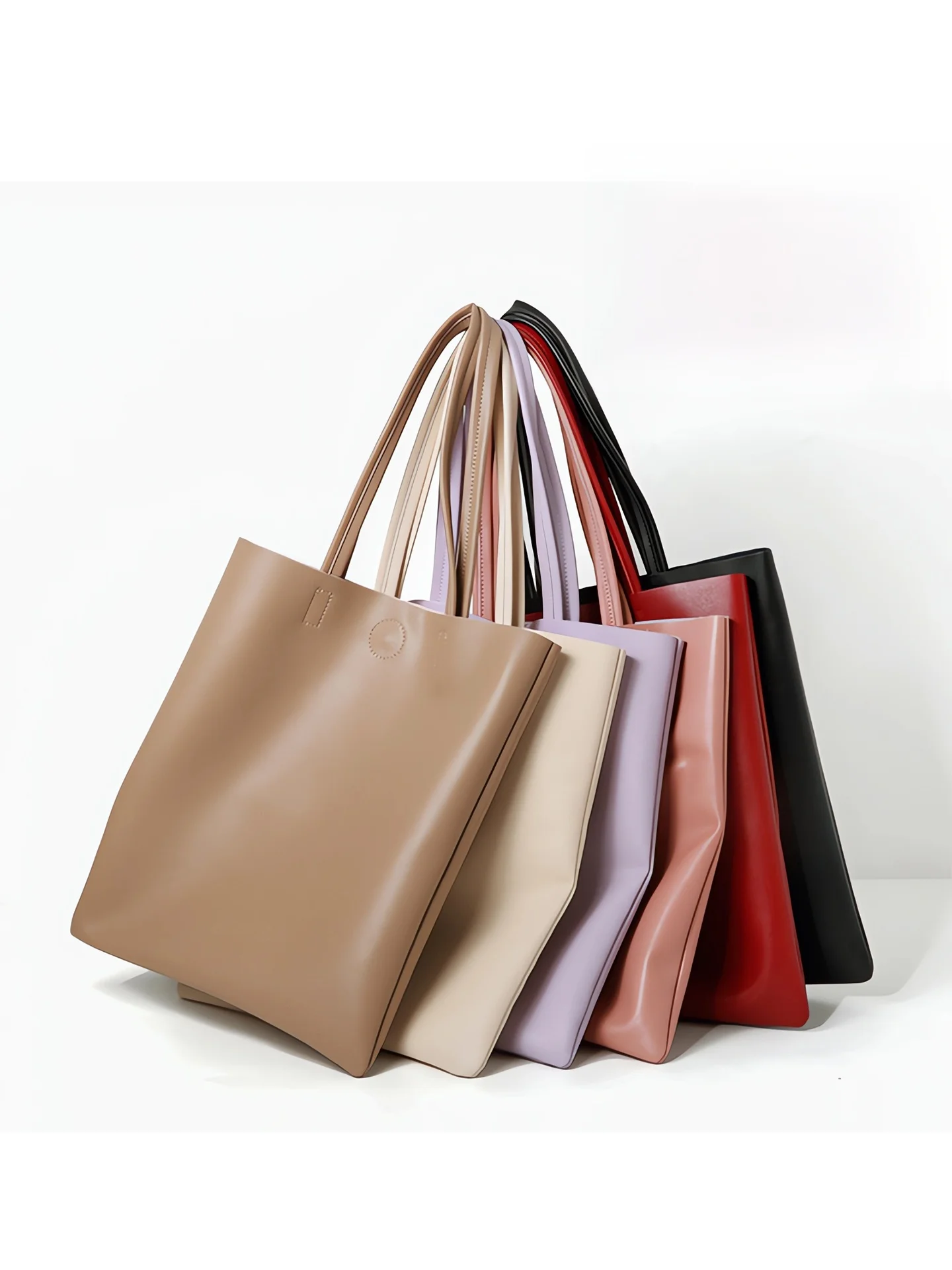 

Casual Chic Top Layer Cowhide Leather Women's Bag Large Capaci Handbag Single oulder Bag Simple Sli Versatile Tote Bag