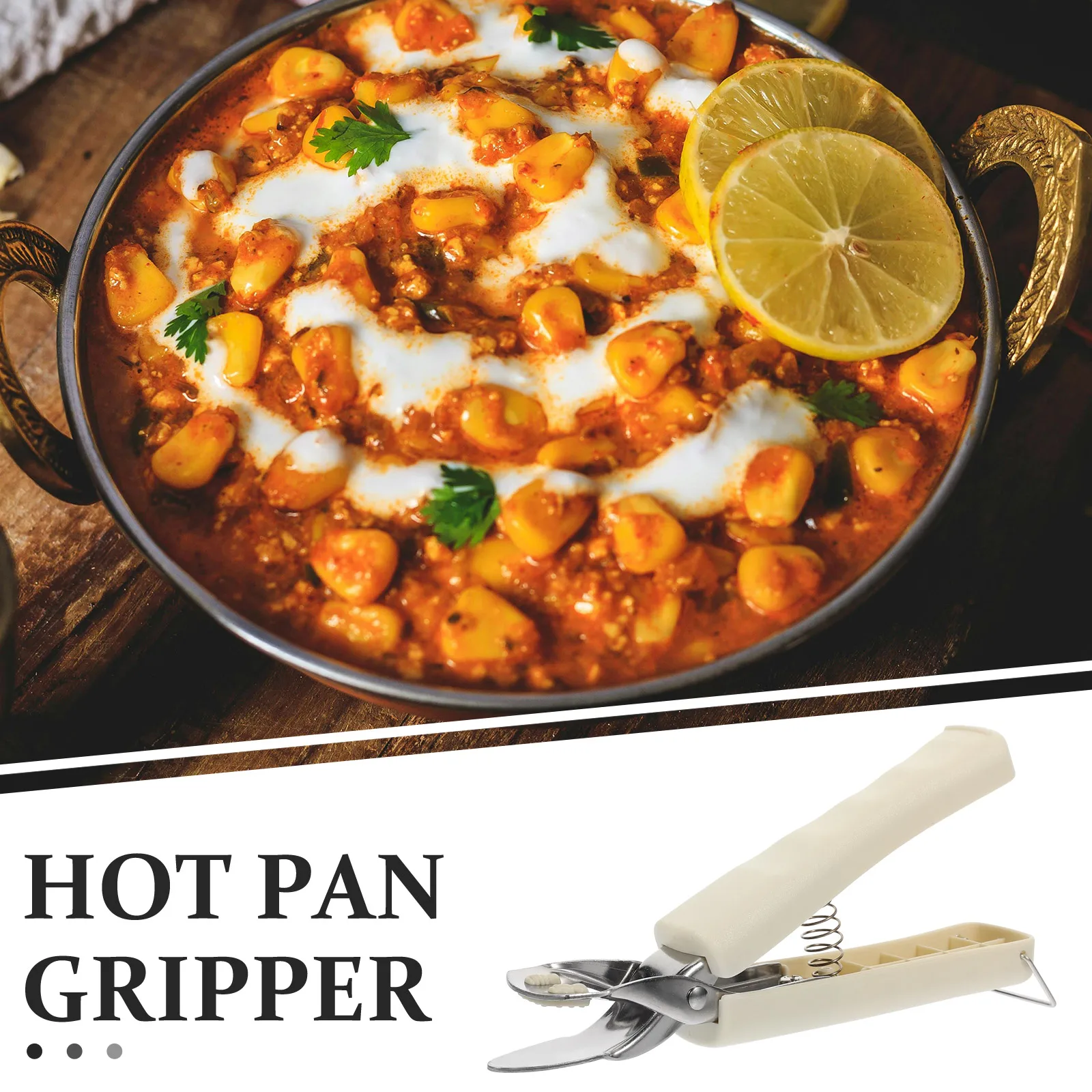 

1pc Hot Plate Lifter Stainless Steel Anti-Scald Bowl Clip Ergonomic Kitchen Tool Microwave Dishes Portable Reusable Nonslip