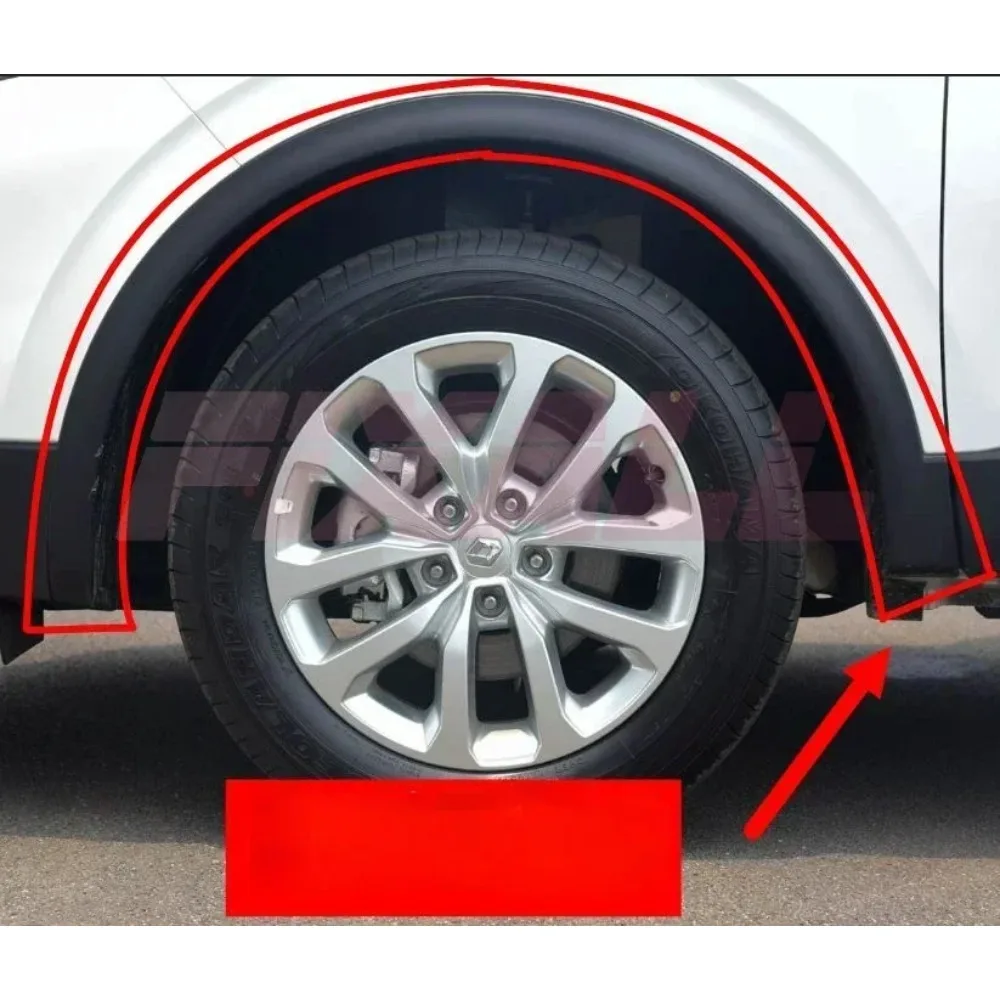

638755390R Front Rear Fender Scuff Strips Fender Wheel Eyebrow Anti-scratch for Renault Koleos Kadjar Captur 2016-2019