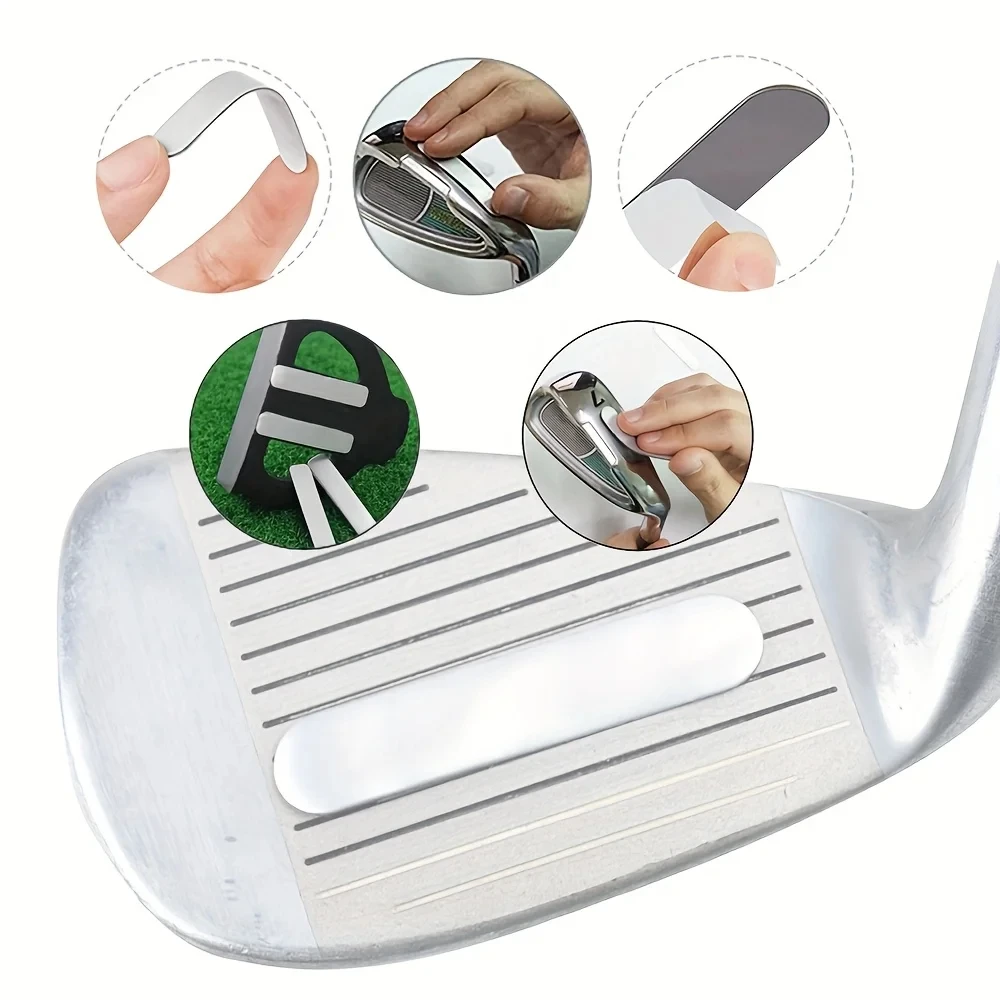 10pcs Golf Weighted Lead Tape Adhesive Lead Tape Strips Add Weight for Golf Club Tennis Racket Adjust Weight Adjustable Fairway