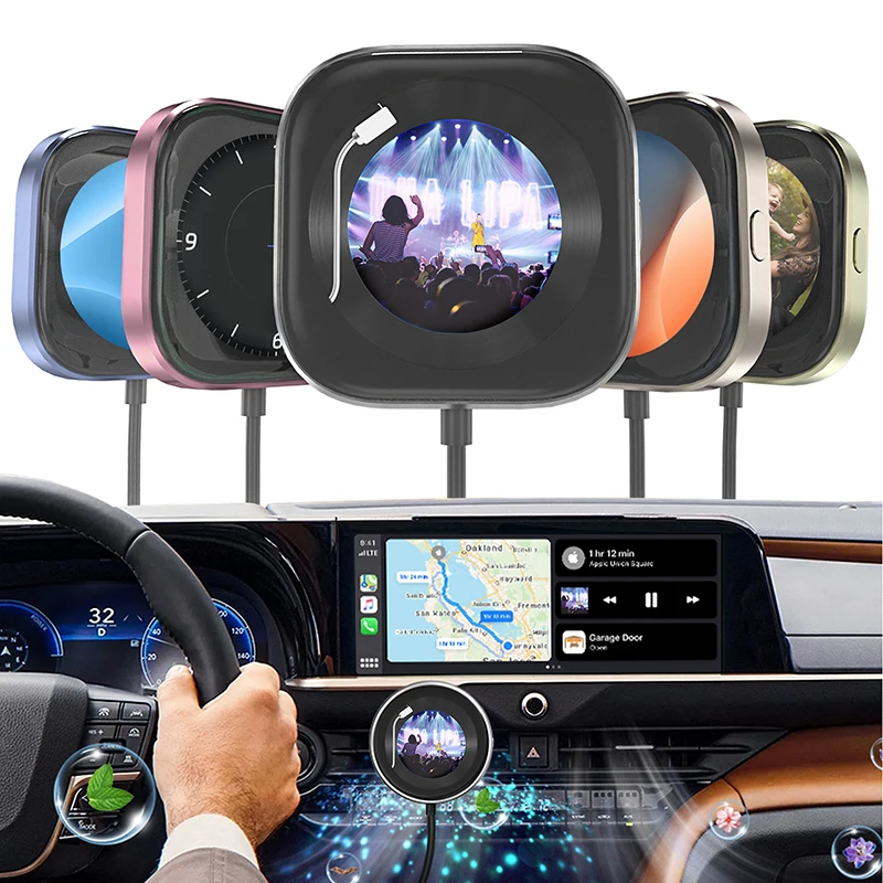 CarplayClip Wireless Adapter Carplay Converter Fast Connect Plug and Play Diy Photo With Display Car Accessories for 99% of Cars