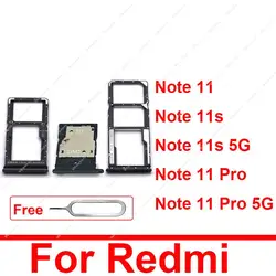 Sim Card Tray Holder For Xiaomi Redmi Note 11 11S 11 Pro 4G 5G SIM Card Slot   Card Adapter Reader Replacement