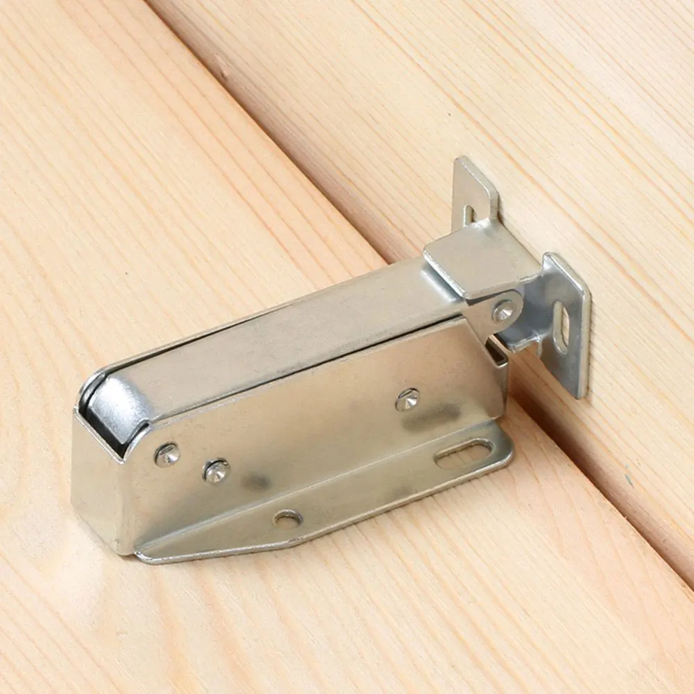 1 Stuks Loft Deur Springveer Luik Push Latch Auto Lente Koudgewalst Stalen Touch Latch Push Latch Zolder Kast Lock Hardware