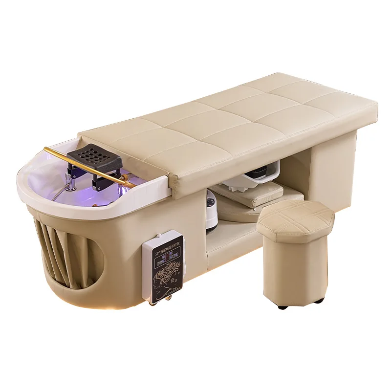

Head treatment bed beauty massage barber shop special water circulation fumigation integrated Thai shampoo bed