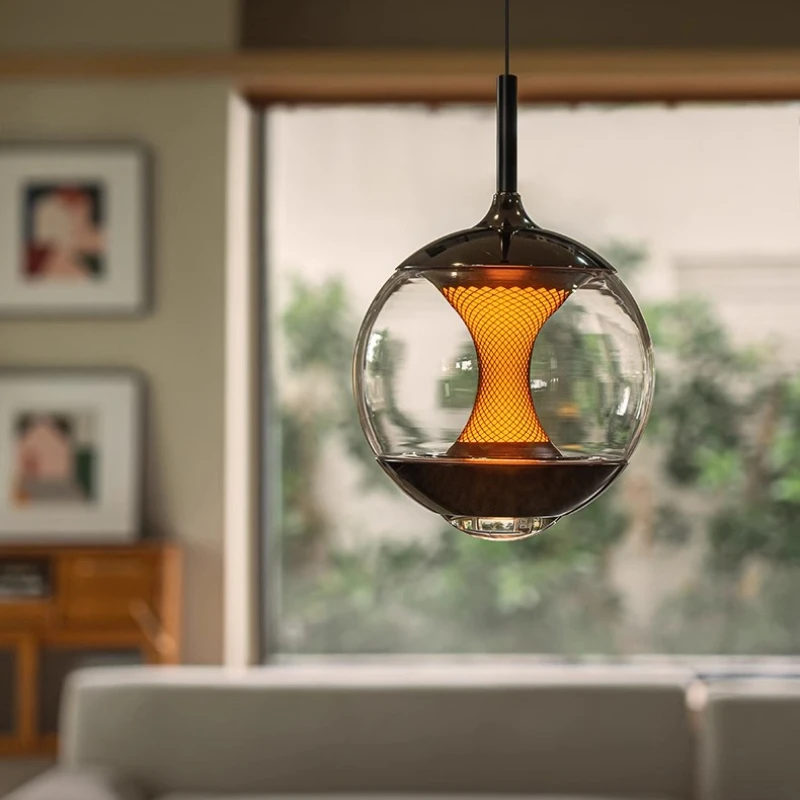 

Nordic Glass Ball Dimmable Ceiling Chandelier for Living Room Children's Room Bedside Lamp Pendant Light Home Design Decoration