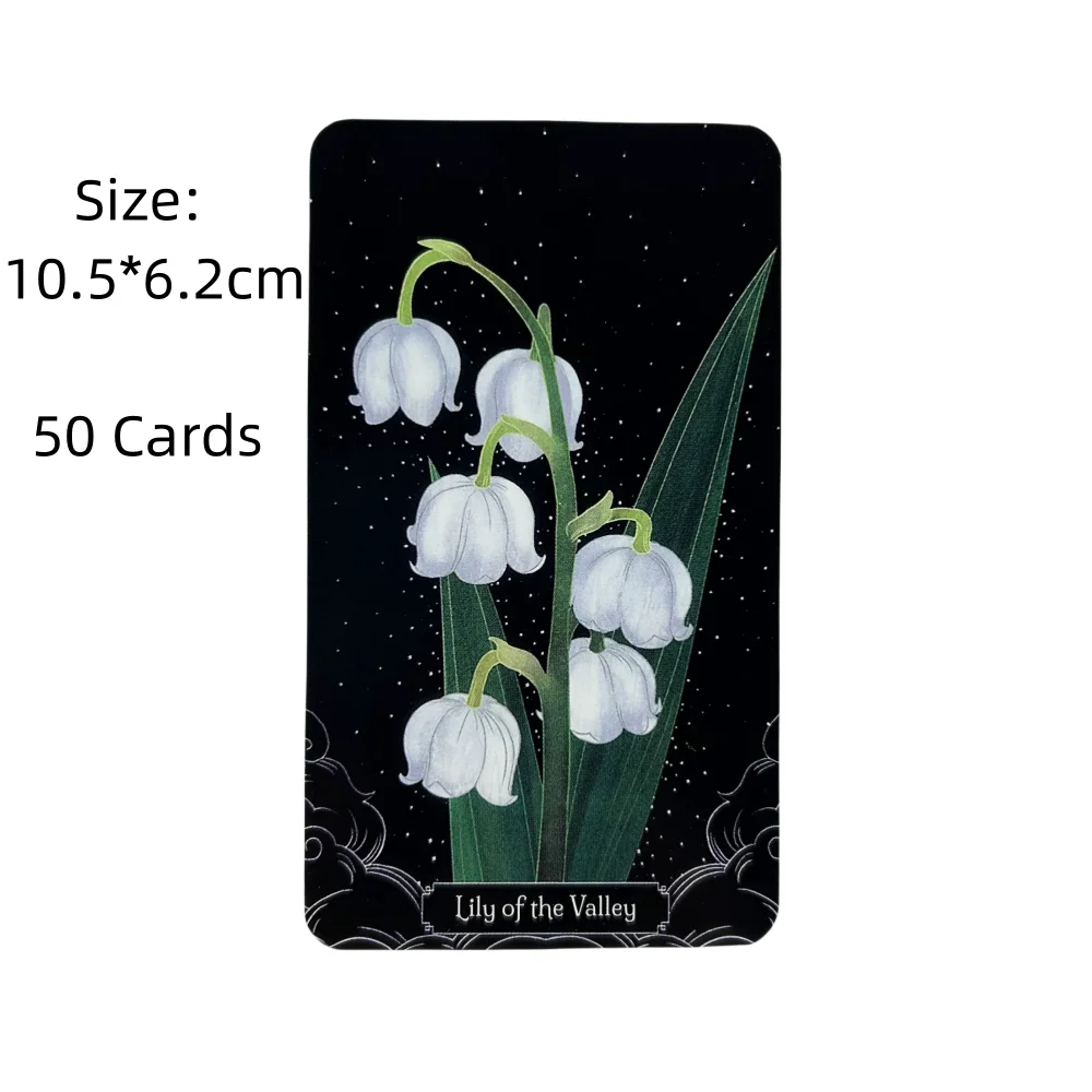 Una piccola pioggia Carta oracolo botanico Gioco da tavolo per feste per il tempo libero Mazzo di tarocchi di profezia di predizione del futuro di alta qualità