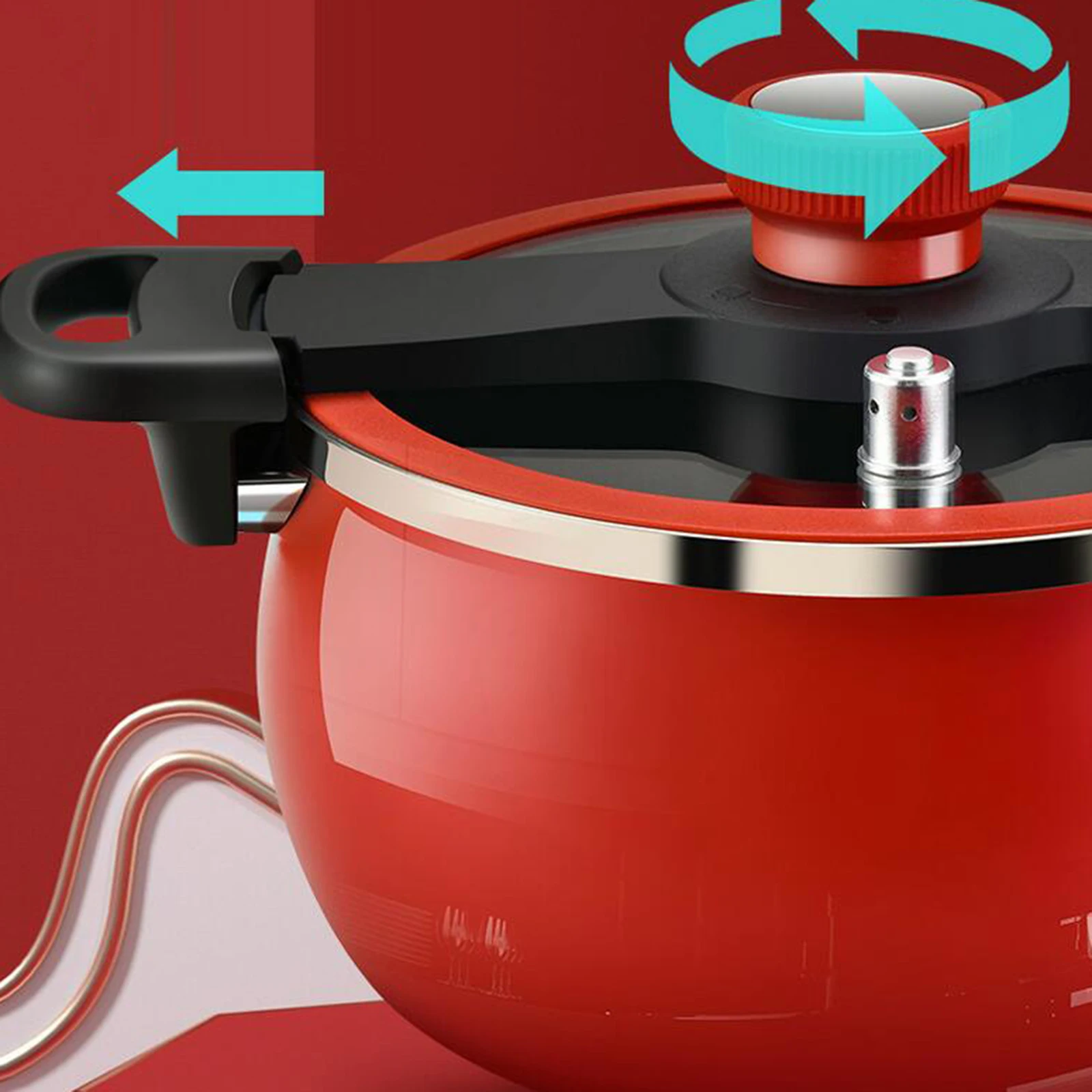 Pentola da 7 litri pentola per zuppa a pressione variabile pentola a Micro pressione per uso domestico fornello a induzione a Gas antiaderente