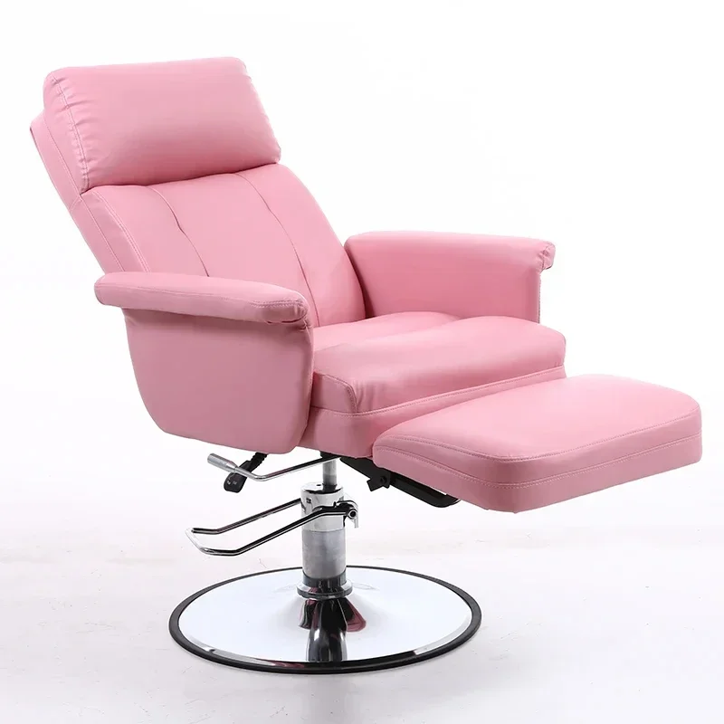 Hydraulic Lifting Beauty Eyelash Computer Barber Chairs Swivel Hairdressing Chair Pedicure Backrest Commercial Furniture