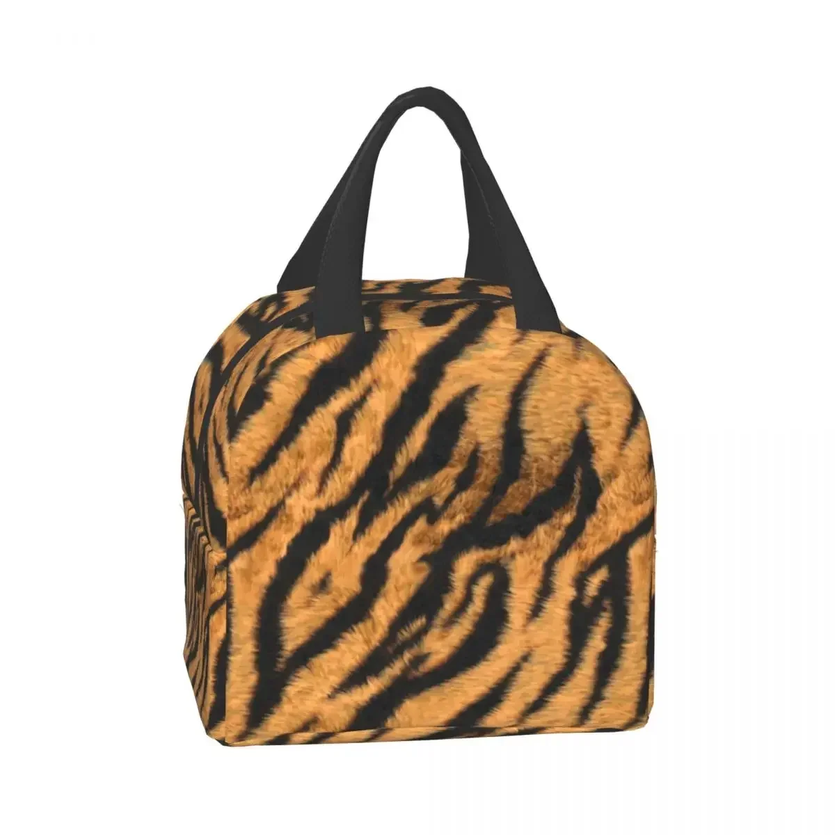 Luxury Animal Skin Tiger Stripe Print Lunch Bag Men Women Cooler Thermal Insulated Lunch Box for Kids School Food Picnic Bags