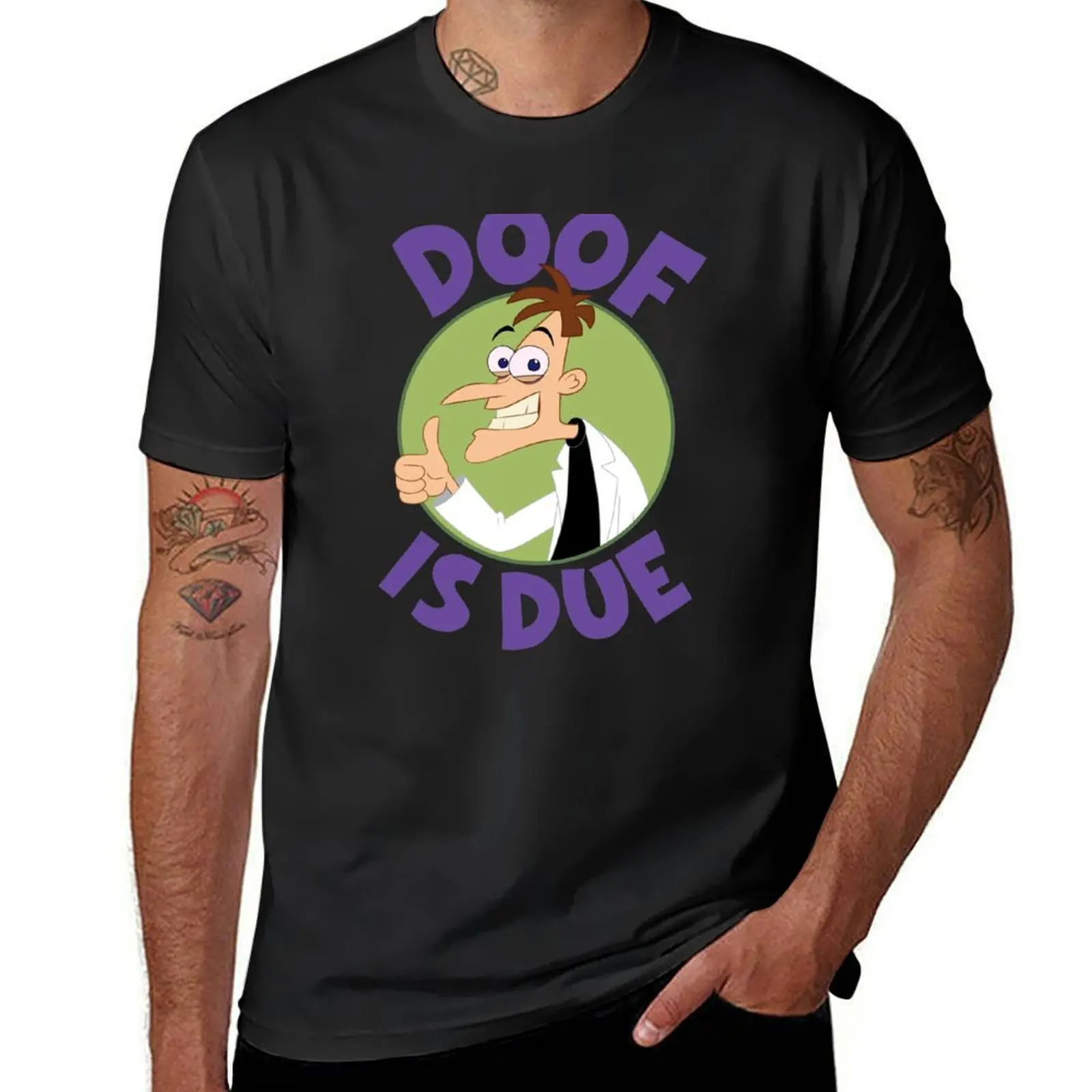 

Doof is Due T-Shirt oversized quick drying heavyweights sports fans t shirts for men cotton