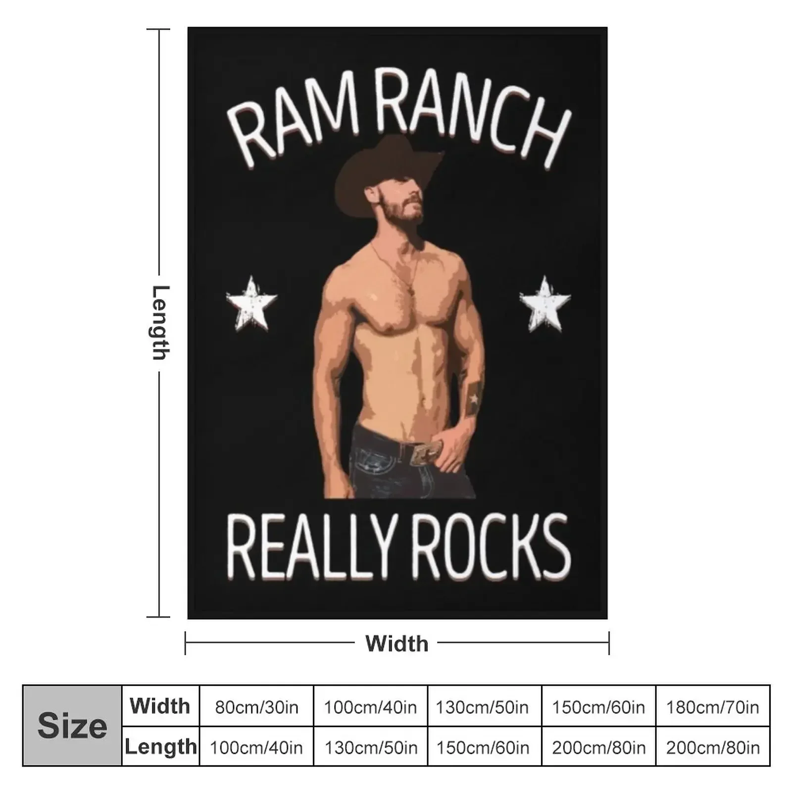 Ram Ranch T-ShirtRam Ranch Really Rocks Throw Blanket Thins Sofa Soft Plush Plaid Blankets