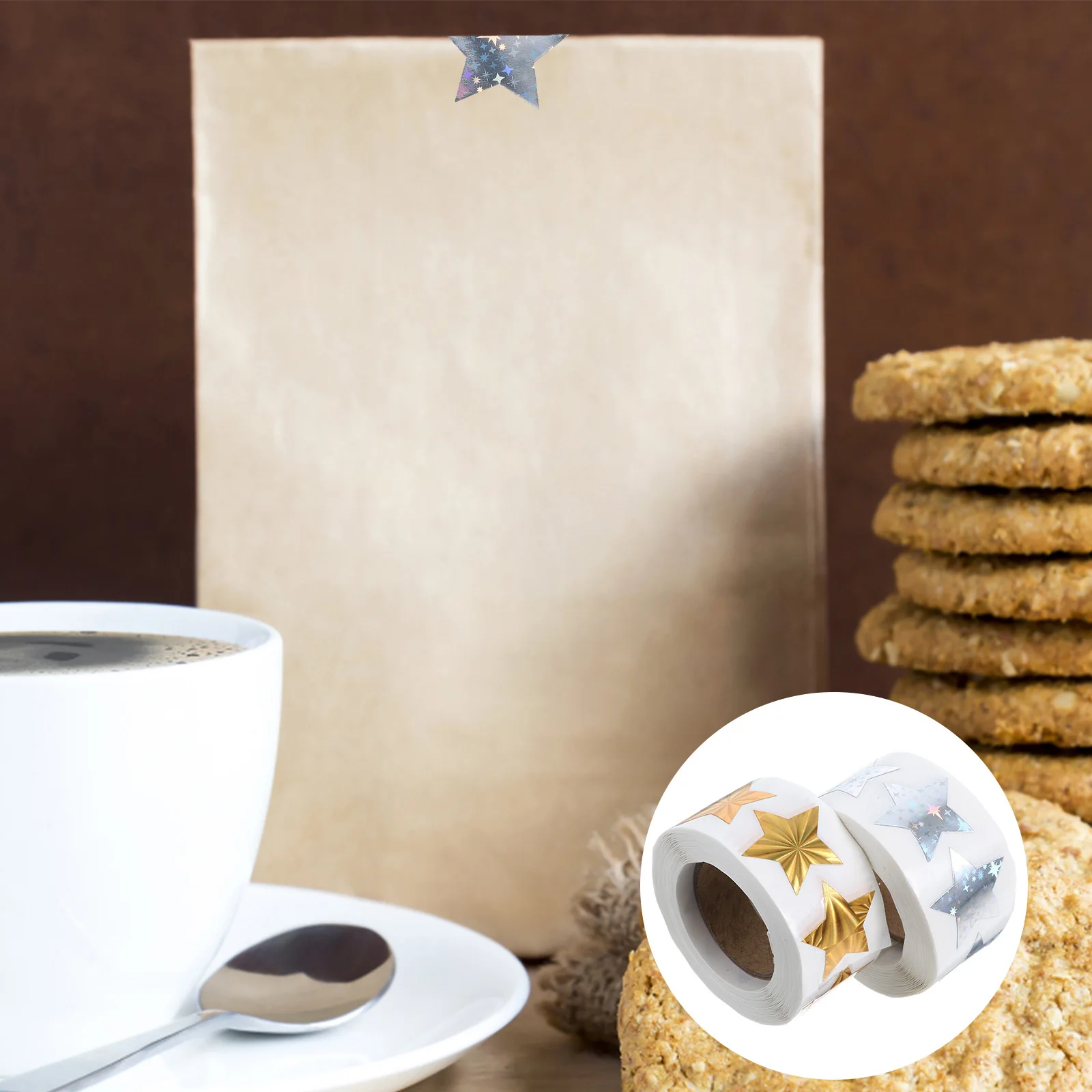 

2 Rolls Miniature Decorative Decals For Kids Diy Craft Sealing Gift Wrapping Stickers Classroom Supplies Teacher